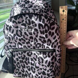 NWOT Kate Spade Medium Chelsea Backpack Light Purple Leopard